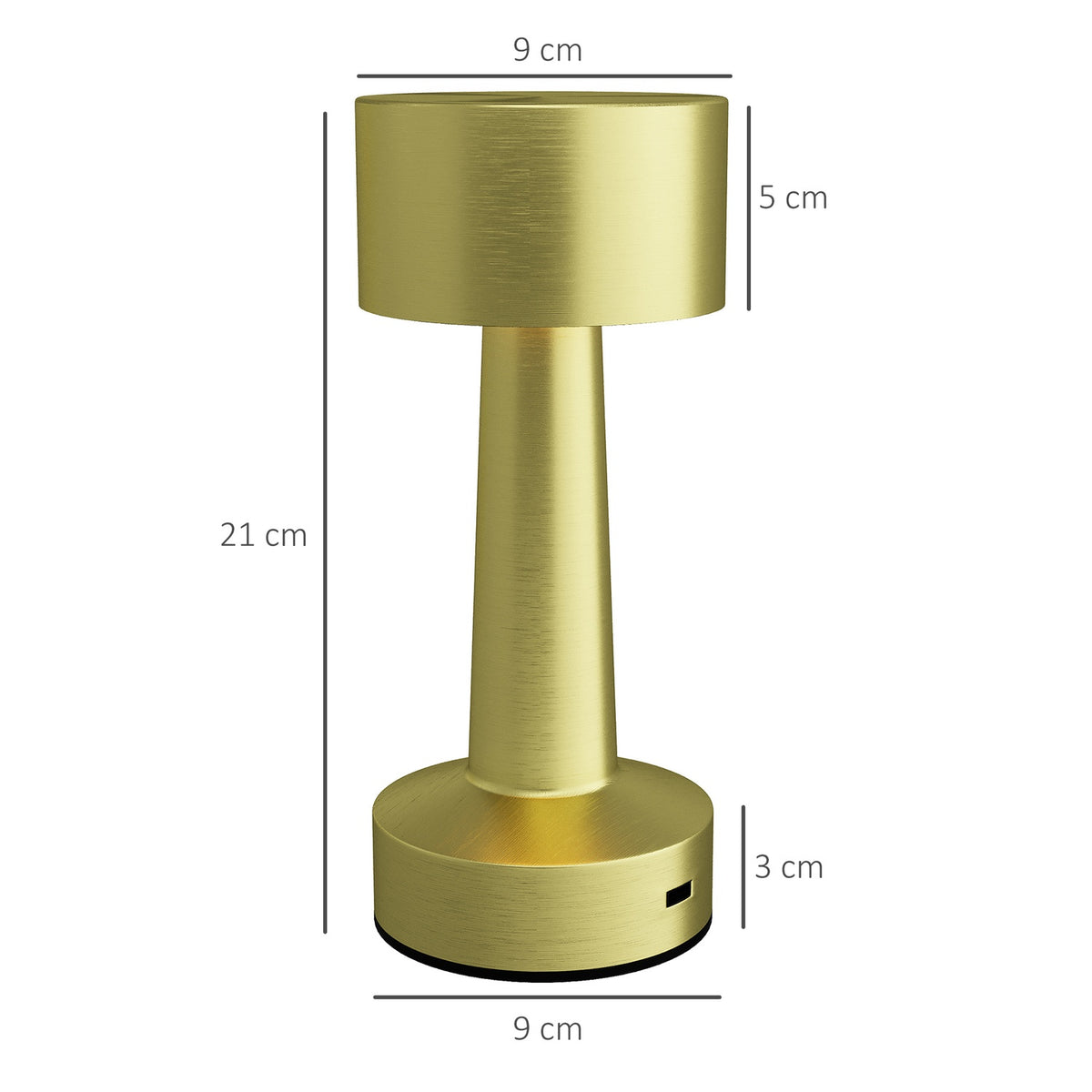 Table Lamp Rechargeable Led Table Lamp, Touch Switch, For Desk & Bedside Table