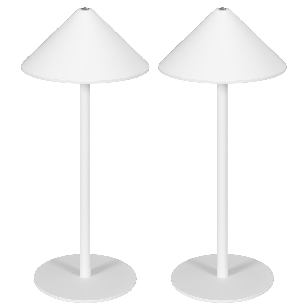 Table Lamp Set of 2 Table Lamps with 3 Light Colors, Rechargeable USB A+C Bedside Lamp with Touch Switch for Living Room, Bedroom Metal, White |