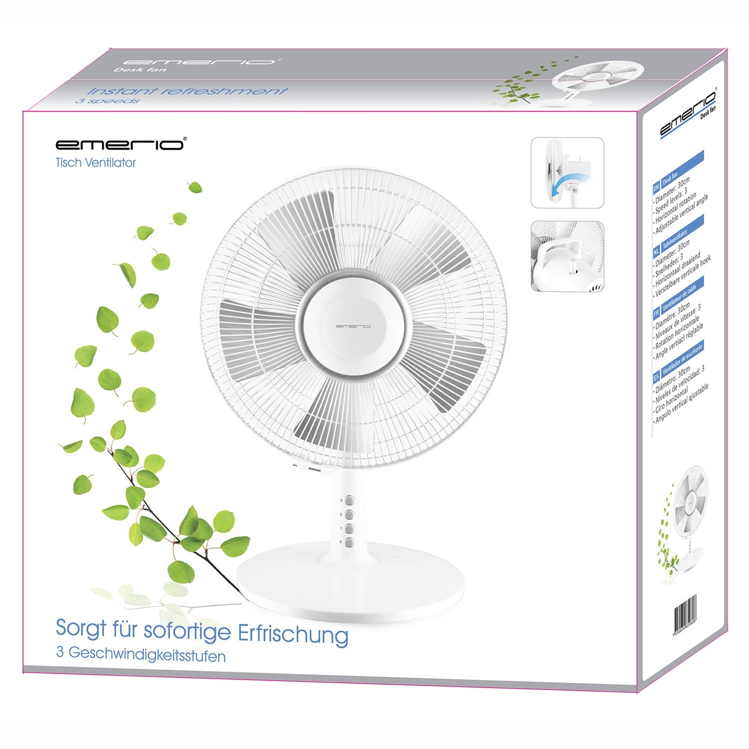 Table fan 30cm FN-114224 White