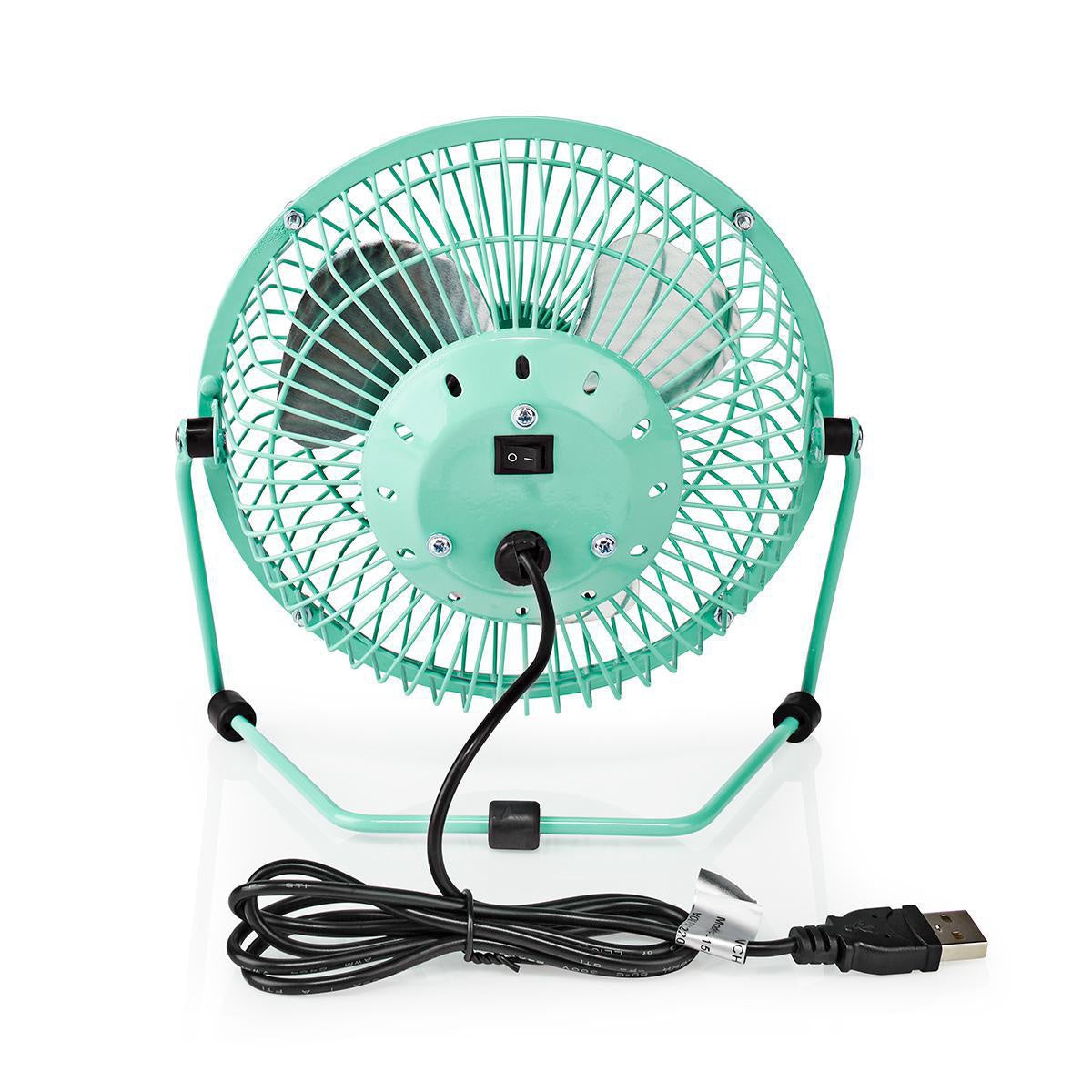 Table fan | USB Power | Diameter: 150 mm | 3 W| 1-Speed | Turquoise