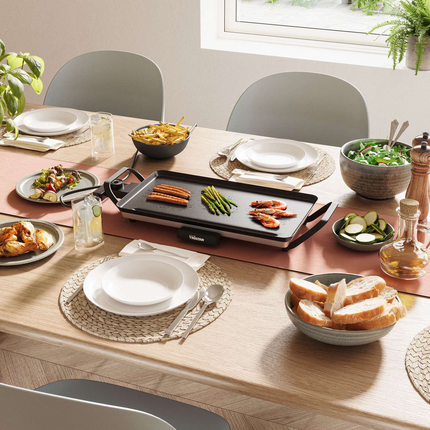 Table grill Slim M BP-2667 2000w 46X26cm