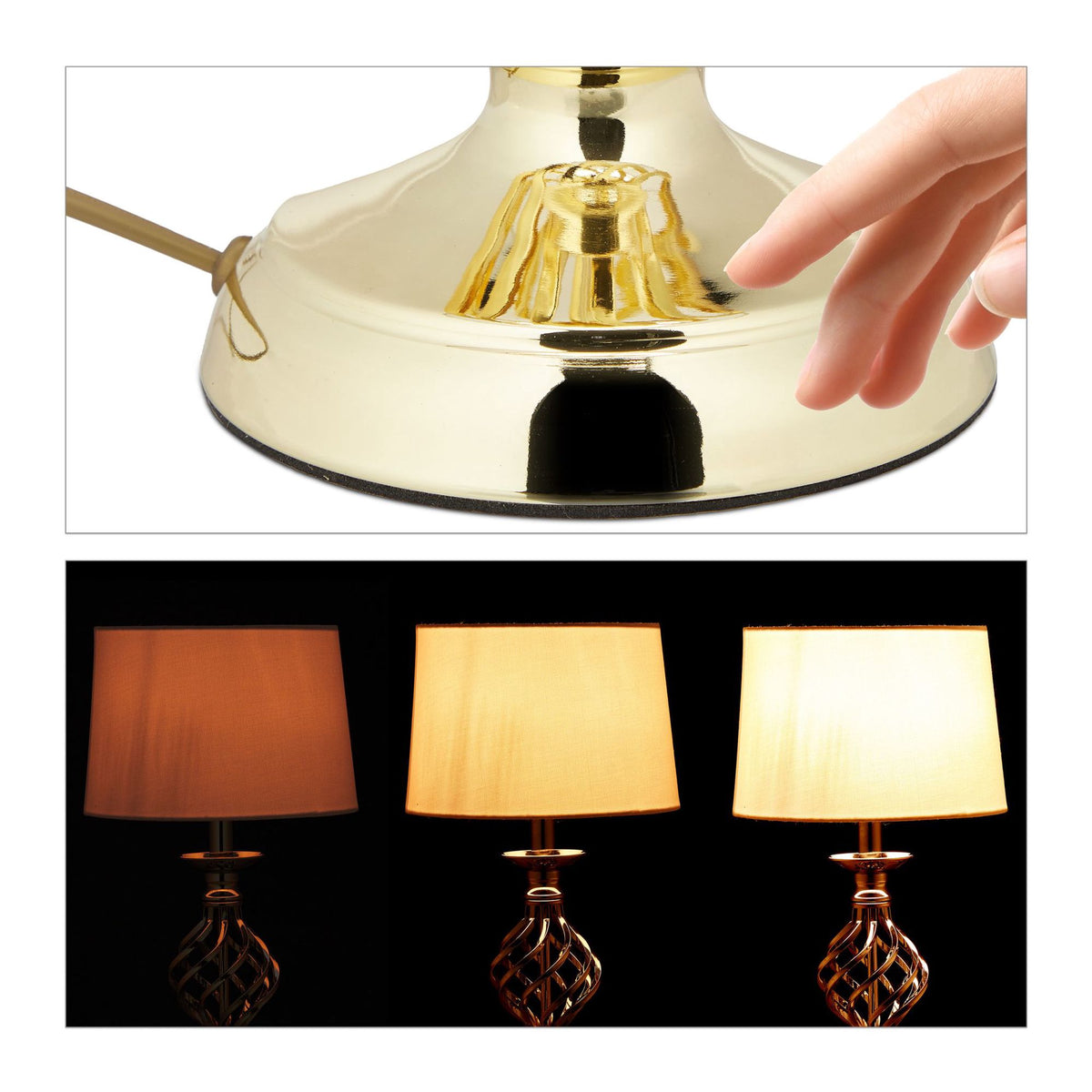 Table lamp modern dimmable