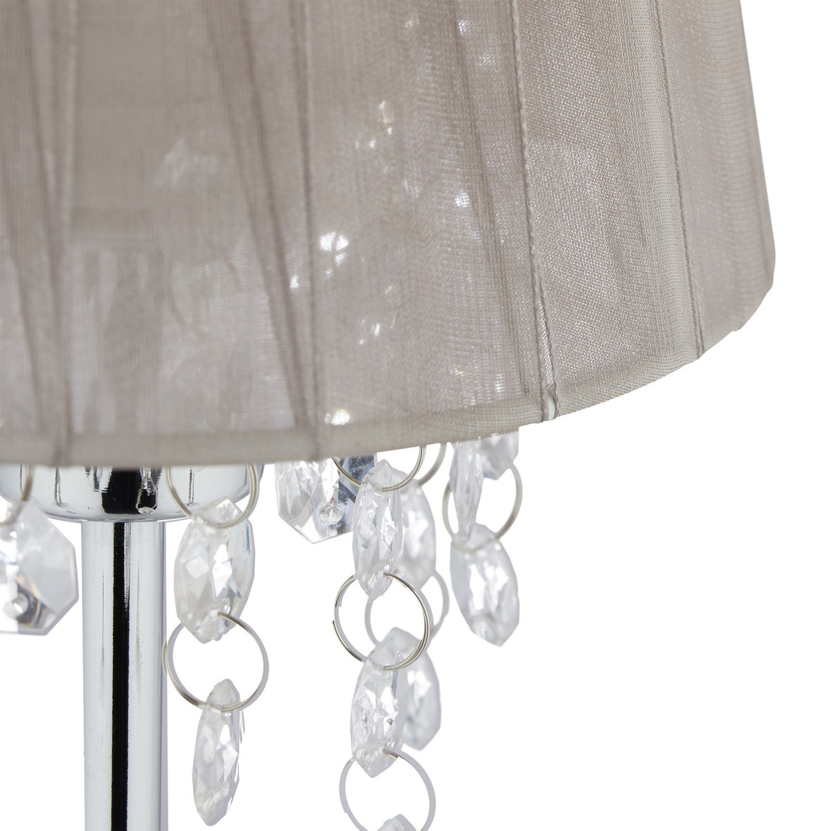 Table lamp organza crystal