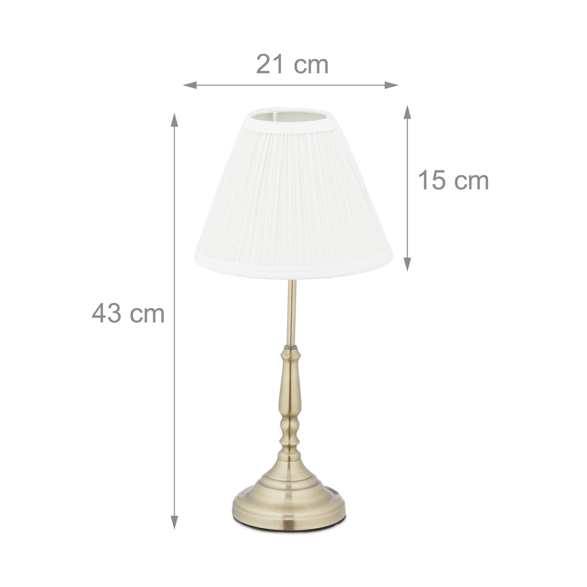 Table lamp white gold