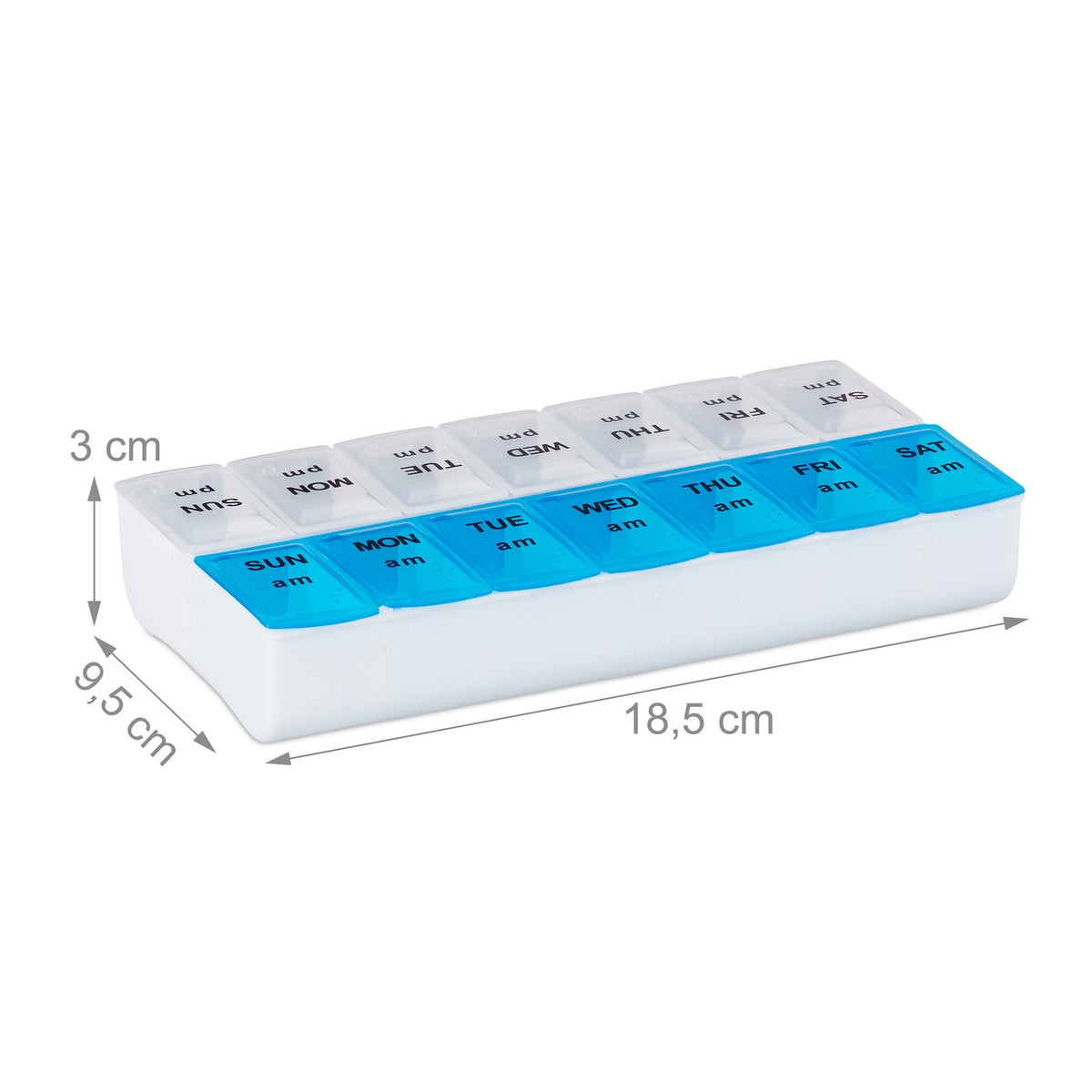 Tablet Box 7 days 2 compartments English