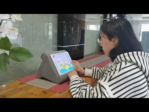 Tablet Pillow Stand – Green, Multi-Angle Memory Foam