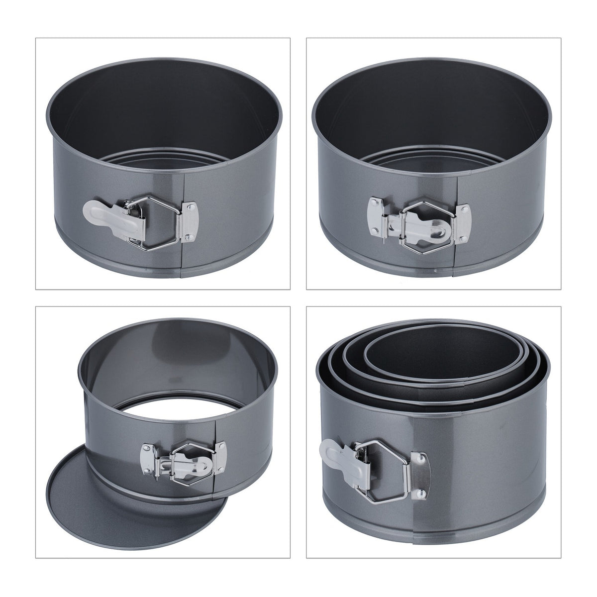 Tall Round Springform Pan Set – Heat Resistant, Non-Stick