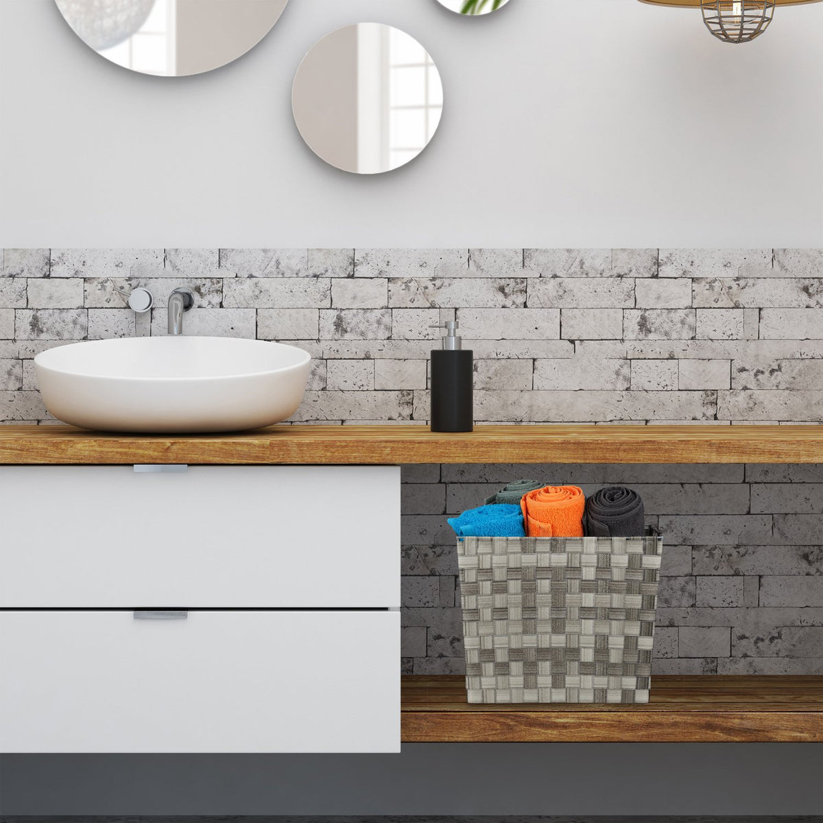 Tall Woven Storage Basket