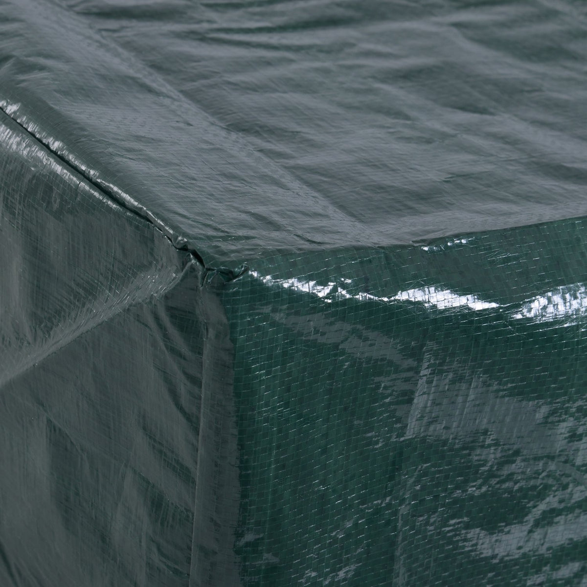 Tarpaulin Garden Furniture Protective Cover Waterproof Uv Protection Pe Green 235X190X90Cm