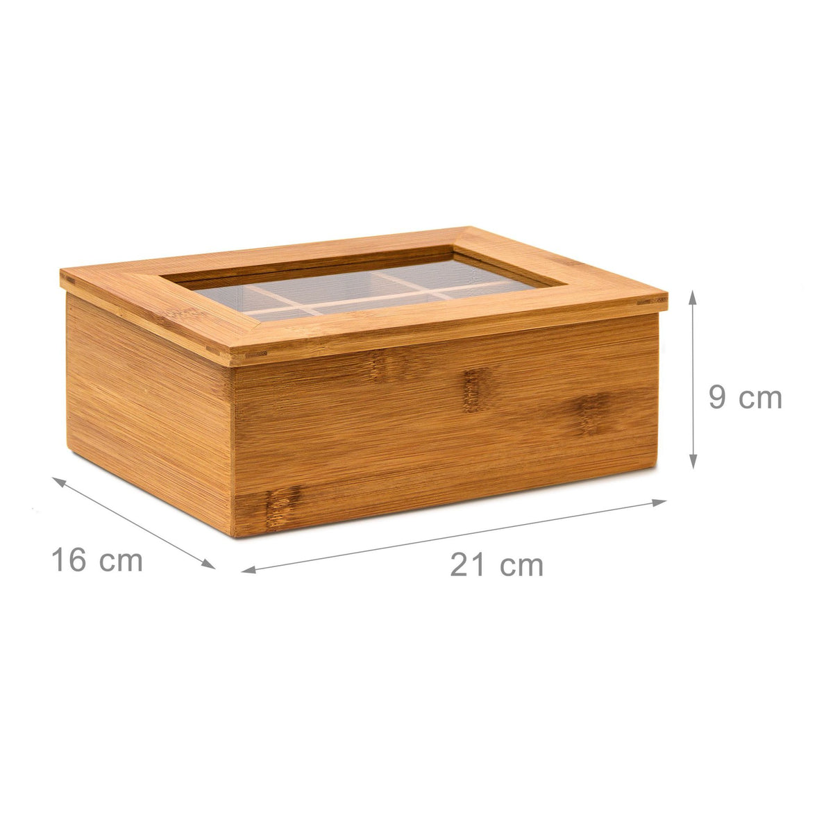Tea box Bamboo lacquered 6 and 8 compartments