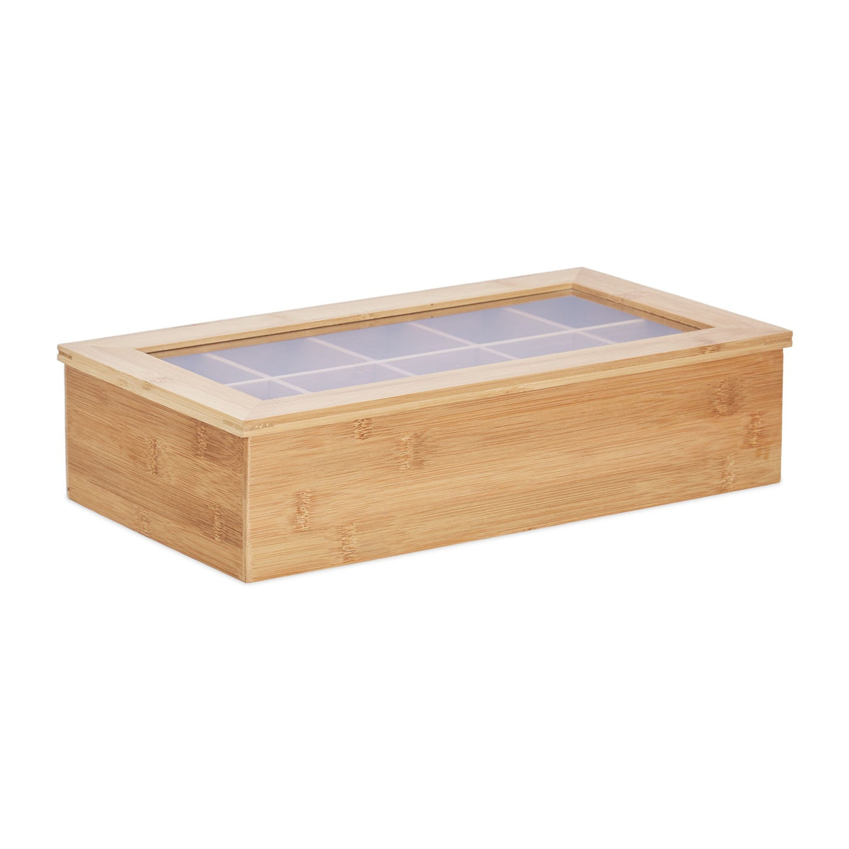 Tea box in bamboo 10 compartments
