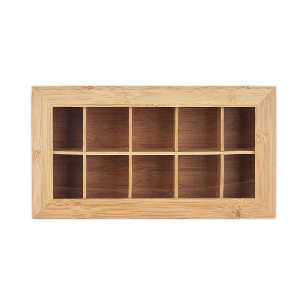 Tea box in bamboo 10 compartments