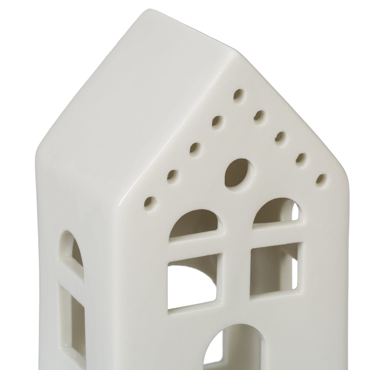 Tea house in white ceramic