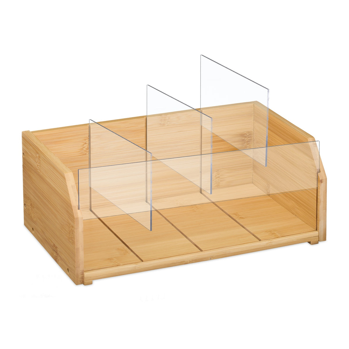 Tea organizer 4 compartments bamboo