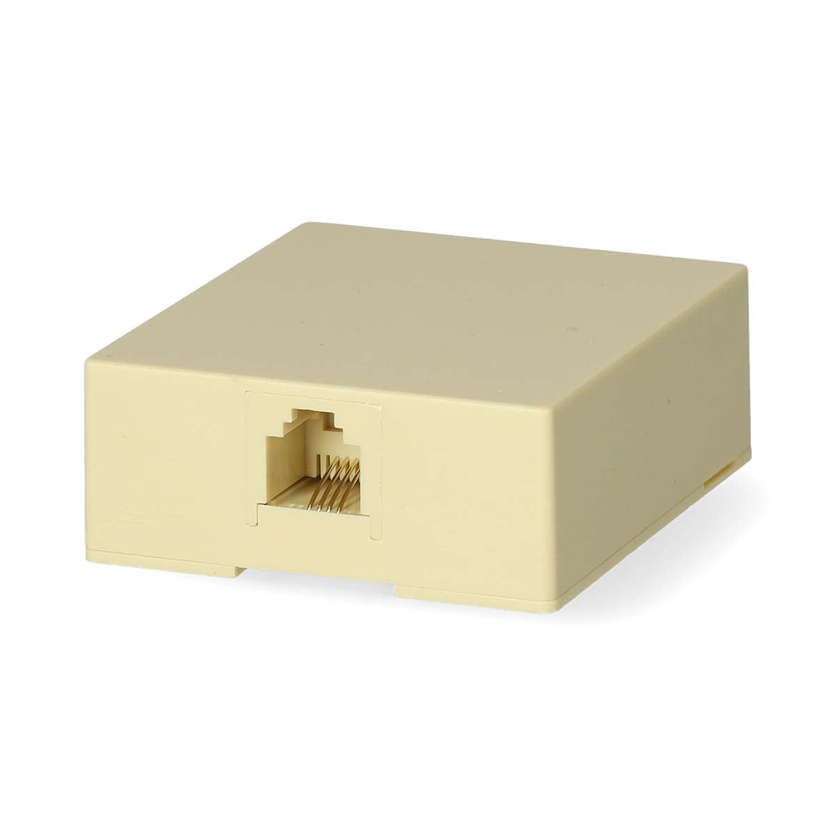 Telecom Wall Box | Connector type: RJ11 | RJ11 Female | RJ11 Female | Straight | PVC | Ivory