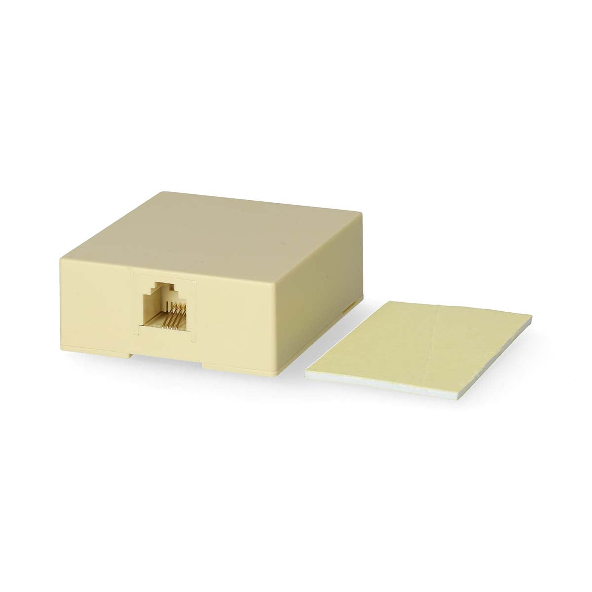 Telecom Wall Box | Connector type: RJ11 | RJ11 Female | RJ11 Female | Straight | PVC | Ivory