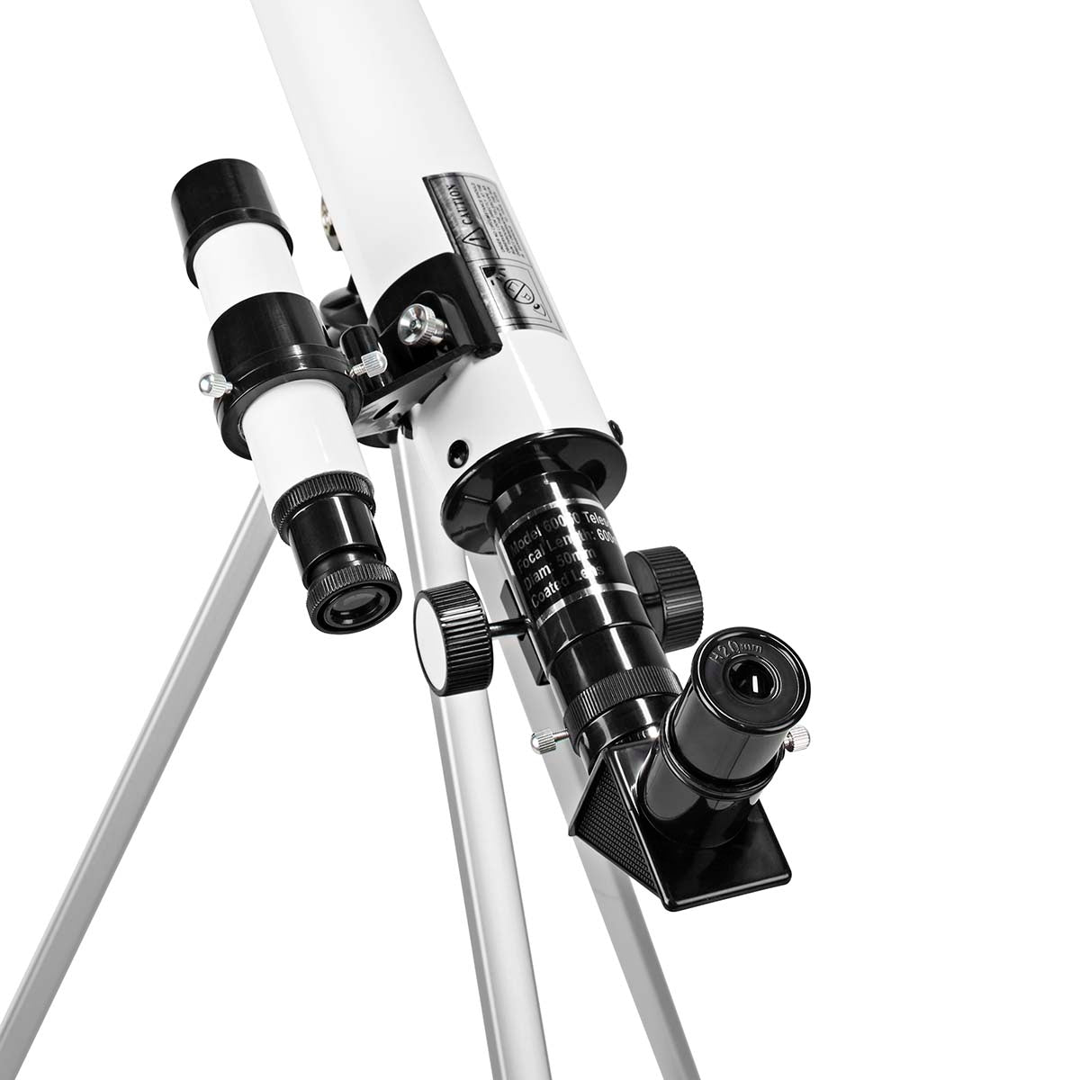 Telescope | Aperture: 50 mm | Focal length: 600 mm | Finder scope: 5 x 24 | Maximum working height: 125 cm | Tripod | Black / White