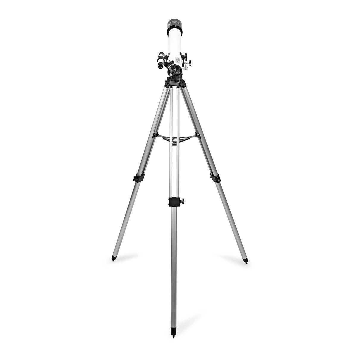 Telescope | Aperture: 70 mm | Focal length: 700 mm | Finderscope: 5 x 24 | Maximum working height: 125 cm | Tripod | Black / White