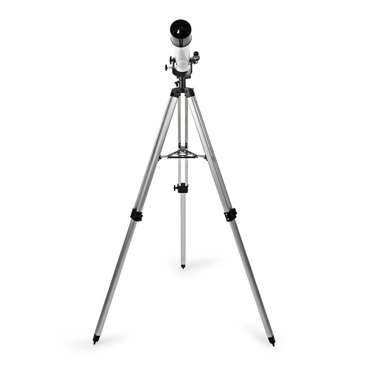 Telescope | Aperture: 70 mm | Focal length: 700 mm | Finderscope: 5 x 24 | Maximum working height: 125 cm | Tripod | Black / White