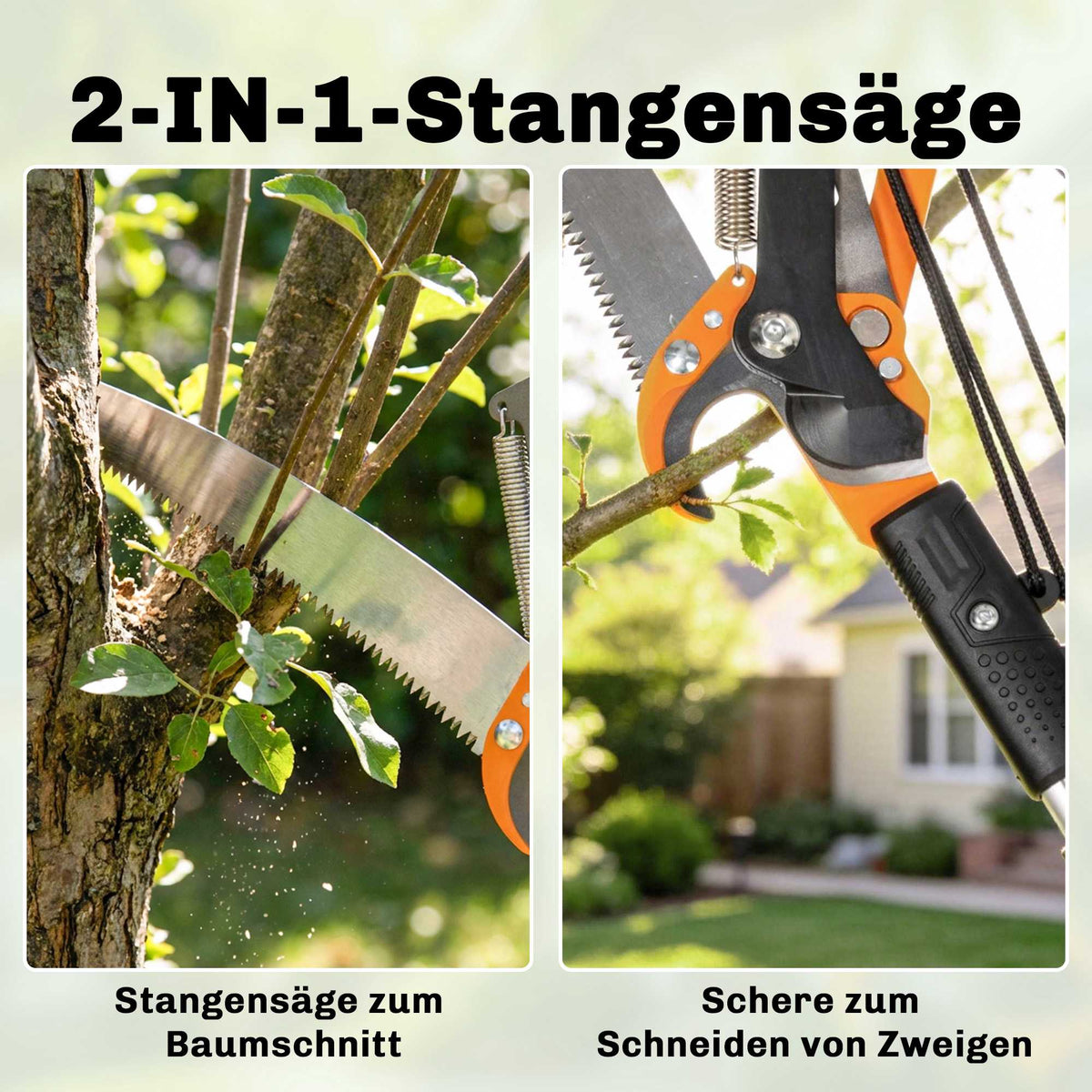 Telescopic Tree Pruner Saw, 135-199 cm, 65Mn Steel Blade