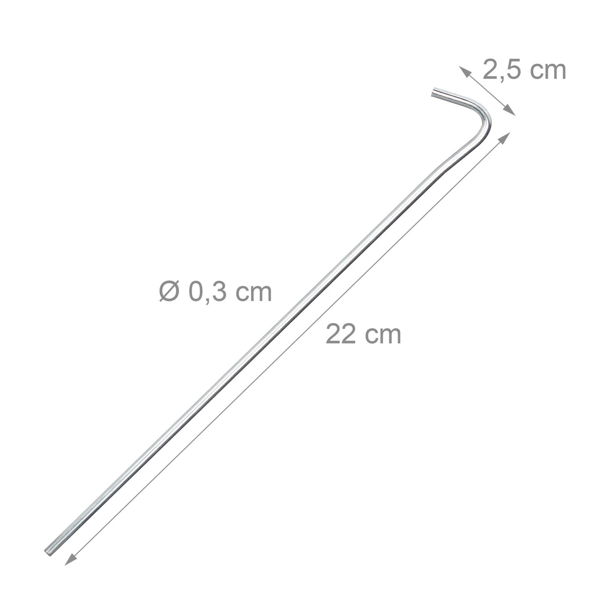 Tent peg Steel set of 20