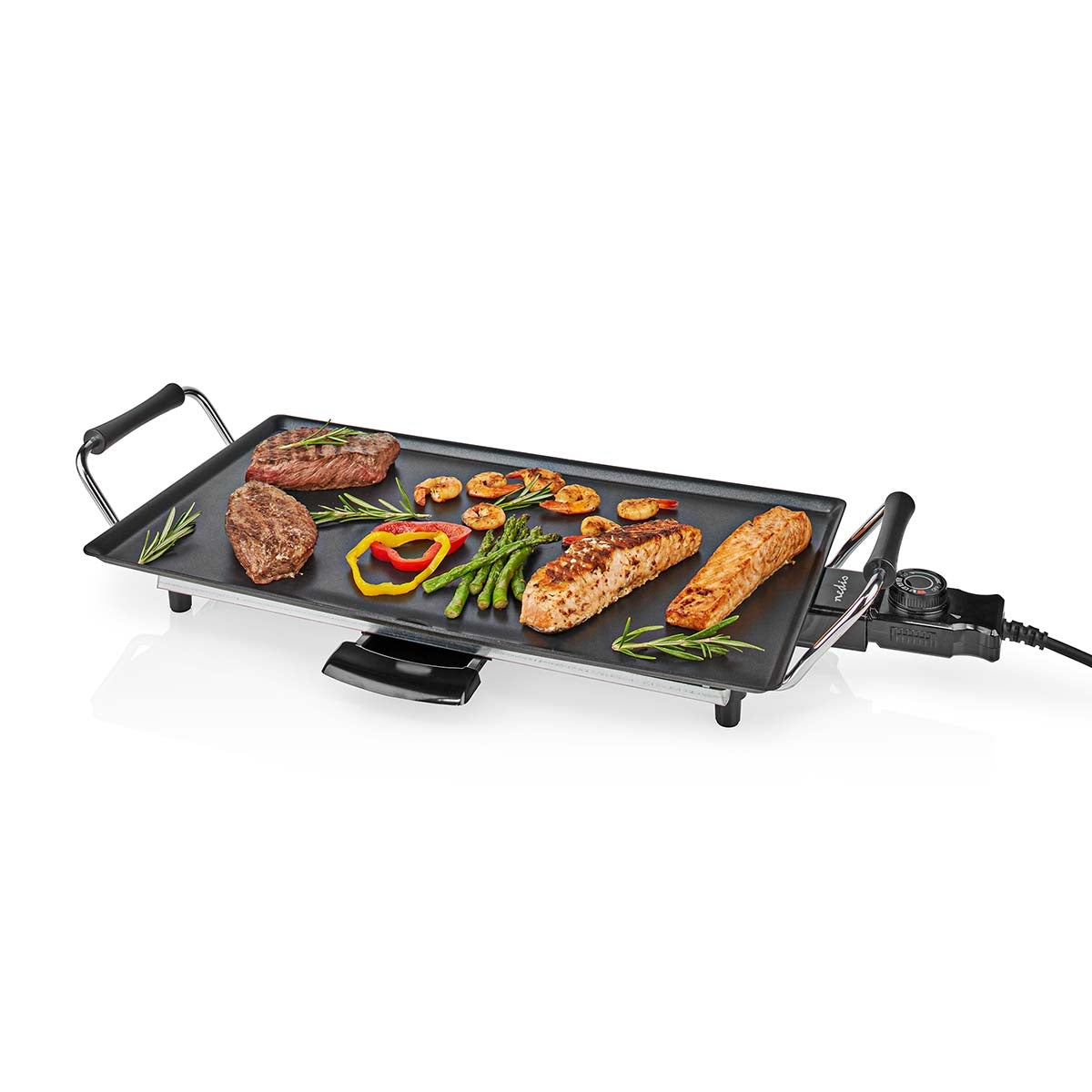 Teppanyaki Table Grill | Back surface (l x w): 47.5 x 26.5 cm | 5 Heat settings