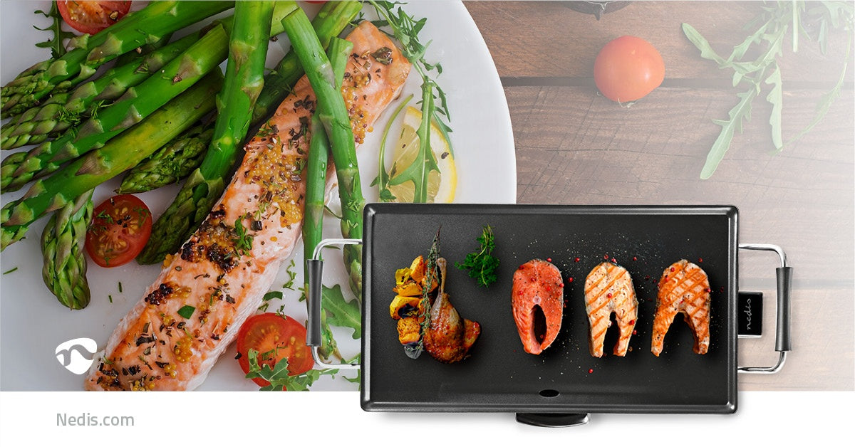 Teppanyaki Table Grill | Back surface (l x w): 47.5 x 26.5 cm | 5 Heat settings
