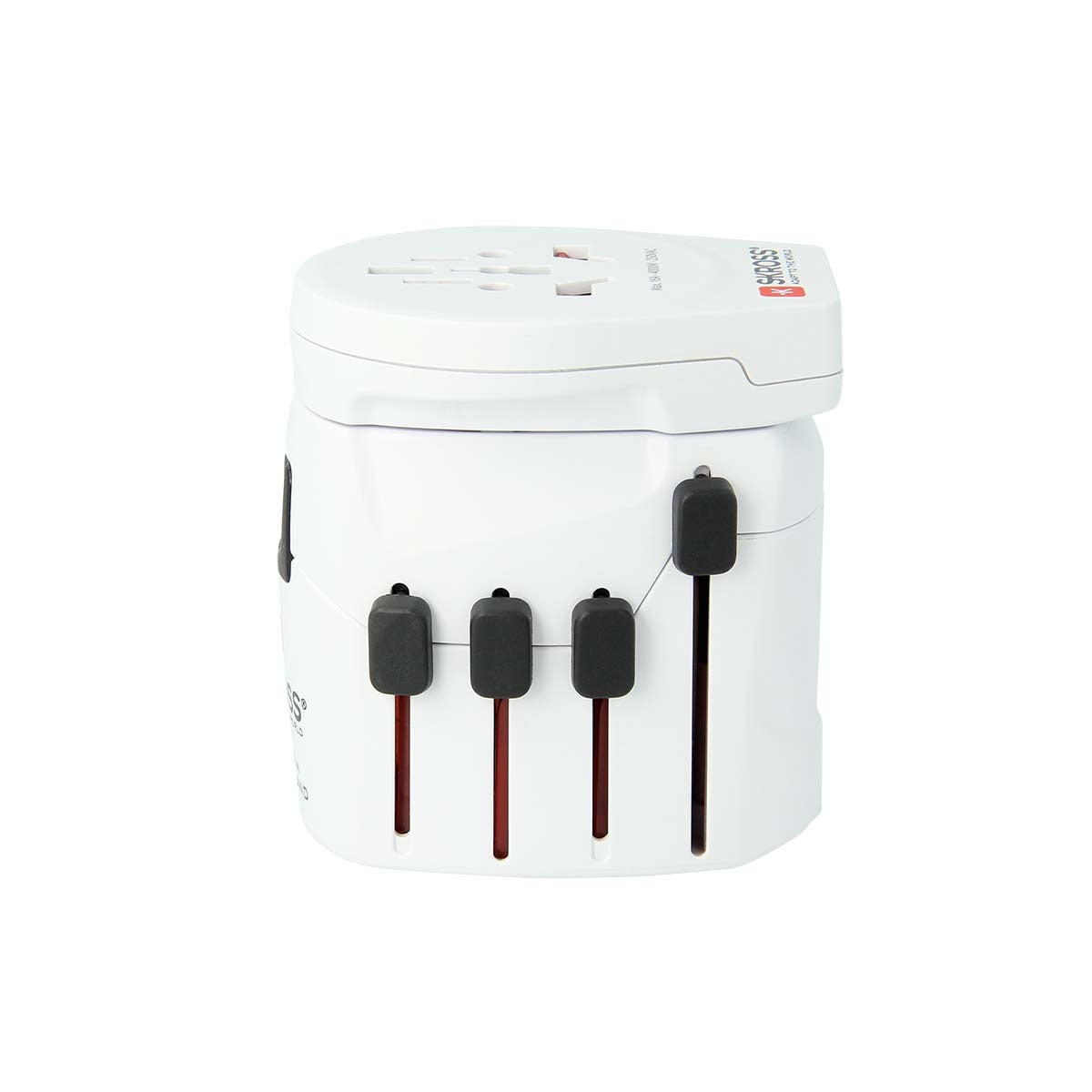 The powerful 3-pin world travel adapter for travelers from all over the world with USB port
