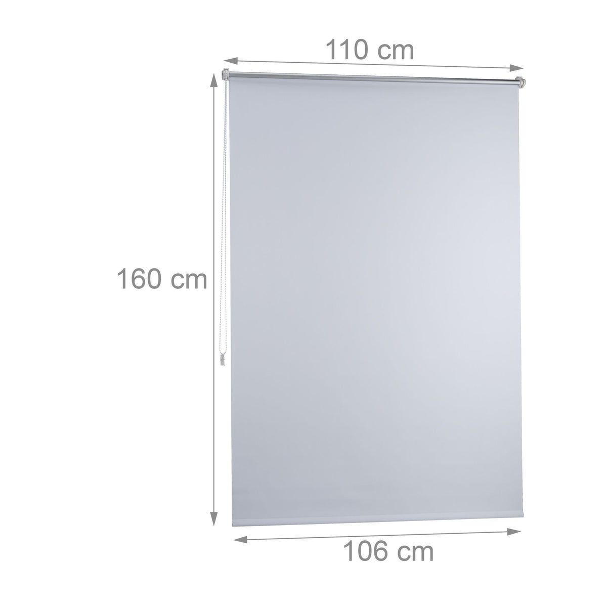 Thermo blackout curtain white