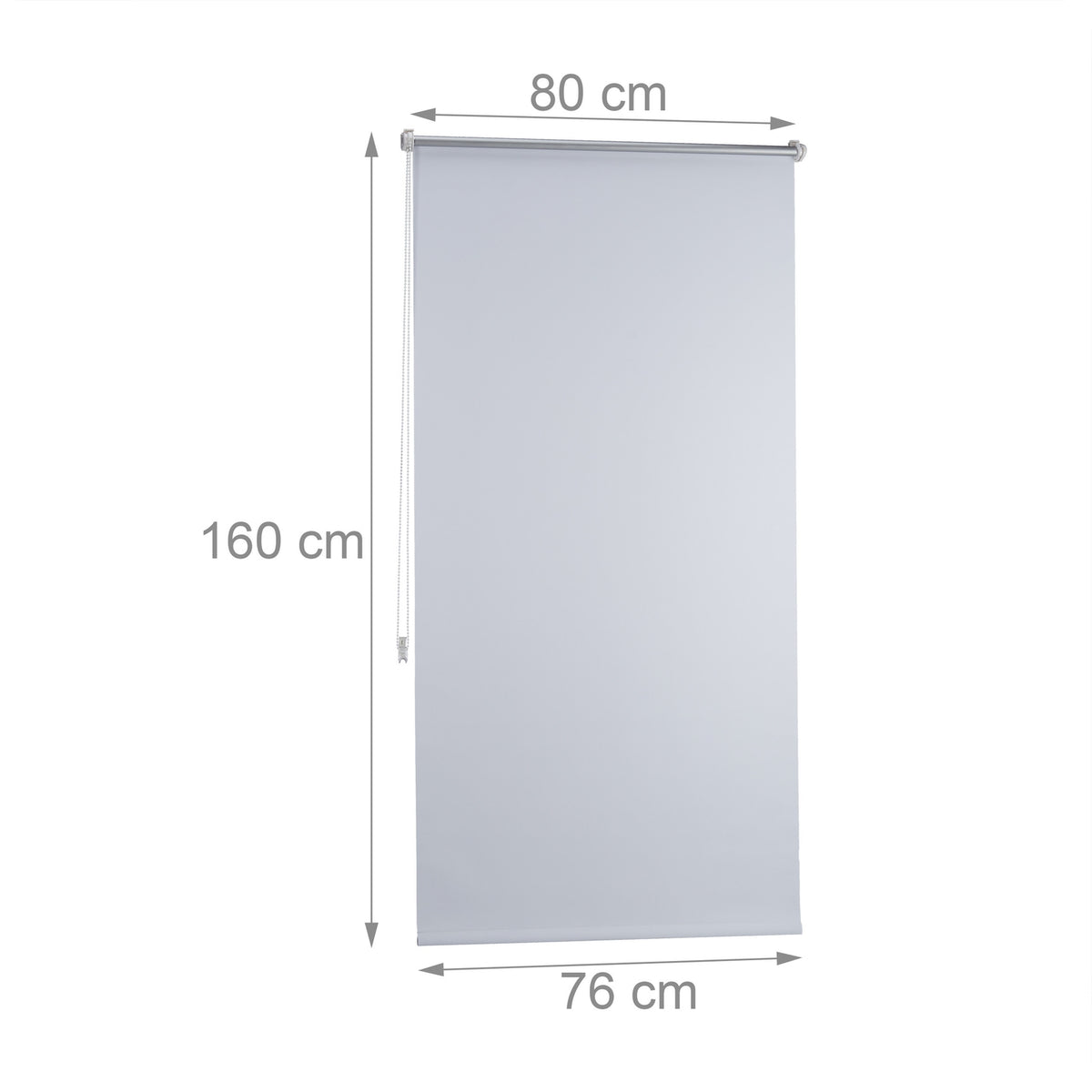 Thermo blackout curtain white