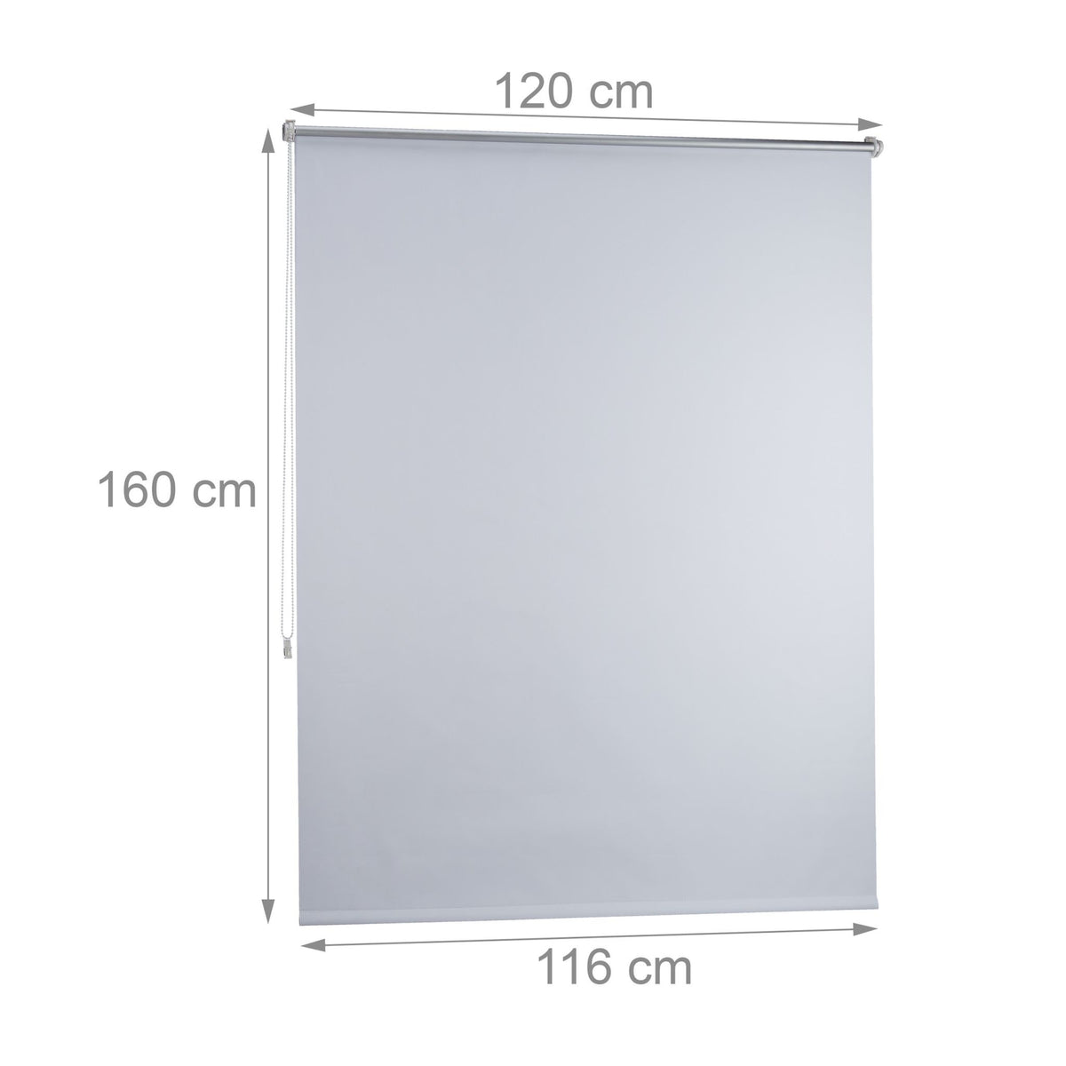 Thermo blackout curtain white