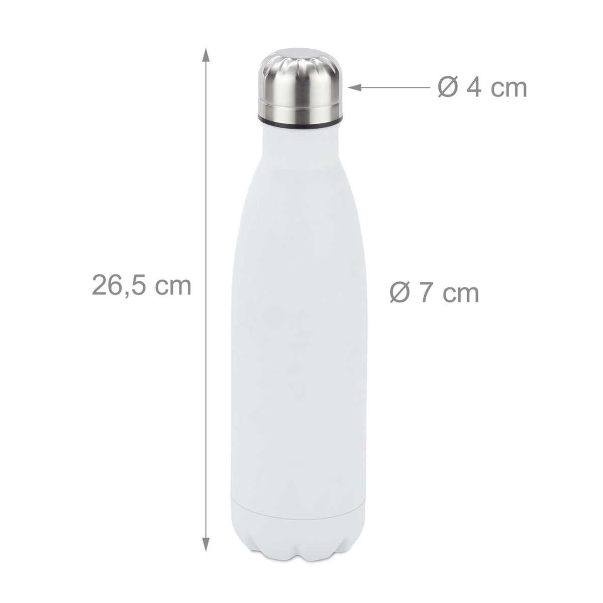 Thermos bottle in steel