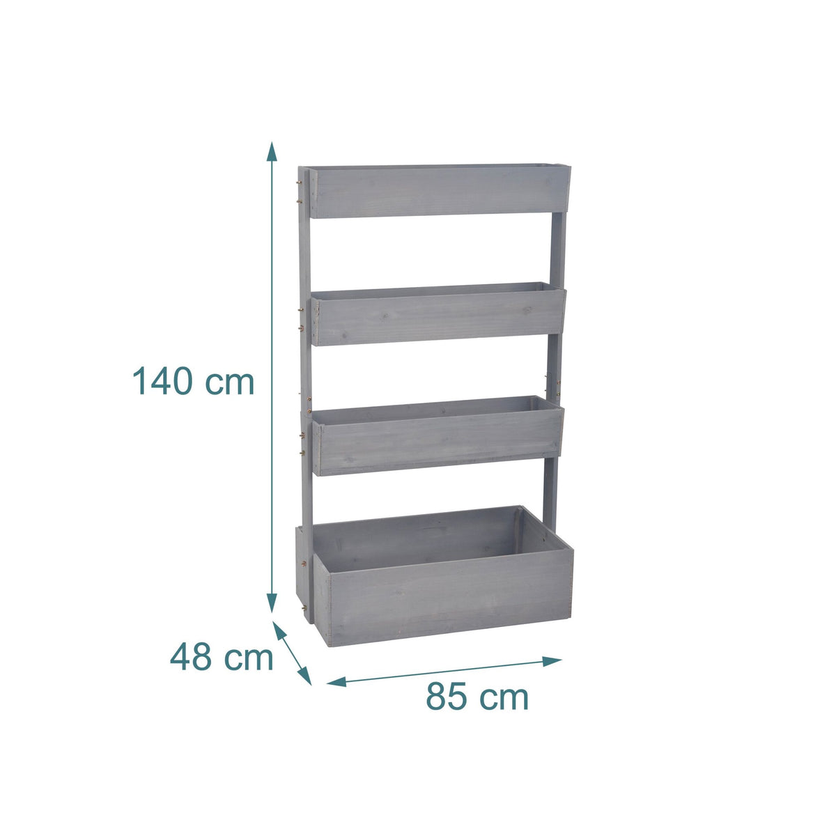 Tiered Planter with Boxes for Herbs, Vegetables, Flowers