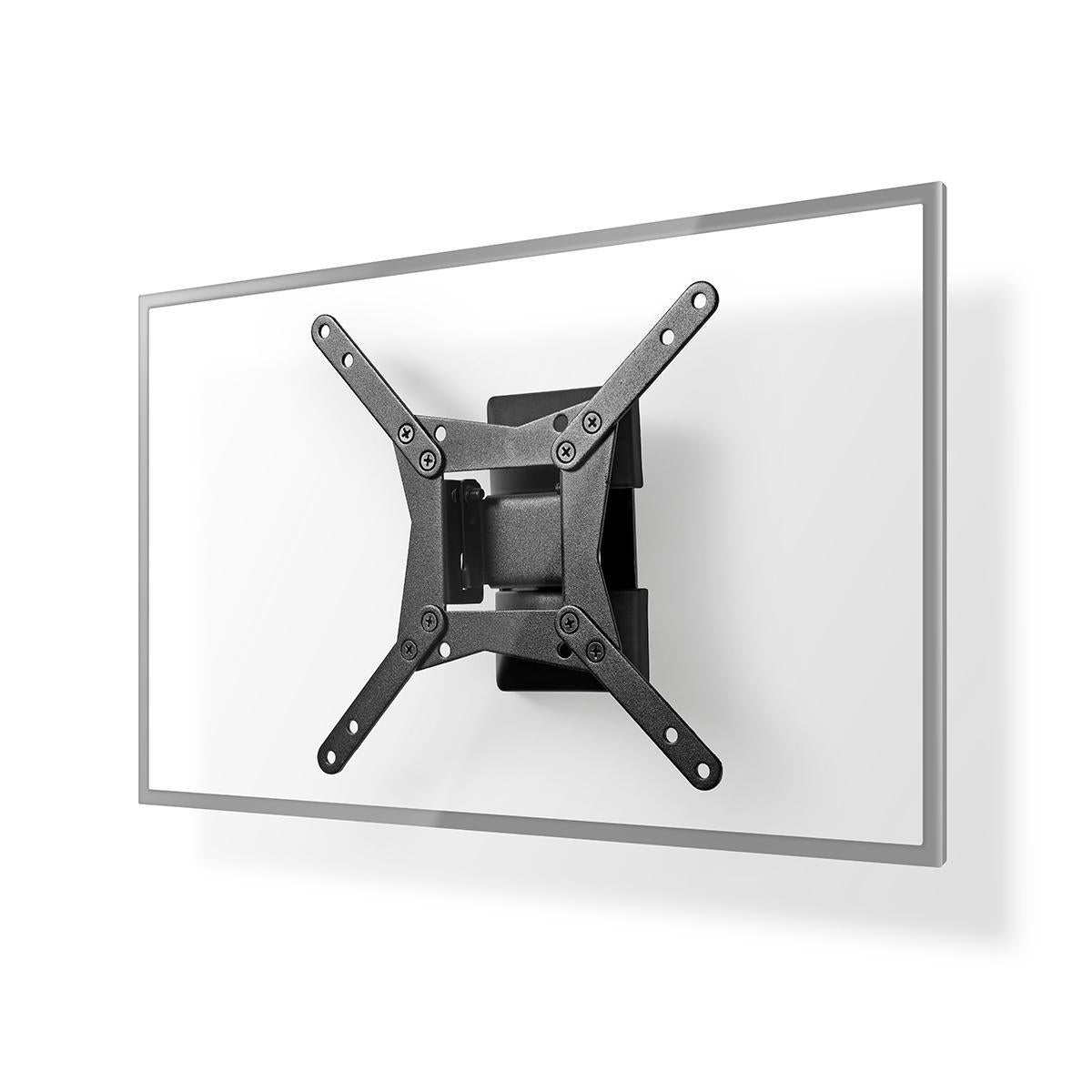 Tilt and swivel TV wall mount | 10-32 " | Maximum Screen Weight Supported: 30kg | Tiltable | Rotatable | Minimum Wall Distance: 68mm | Maximum Wall Distance: 68mm | 1 Pivot Point(s) | Steel | Black