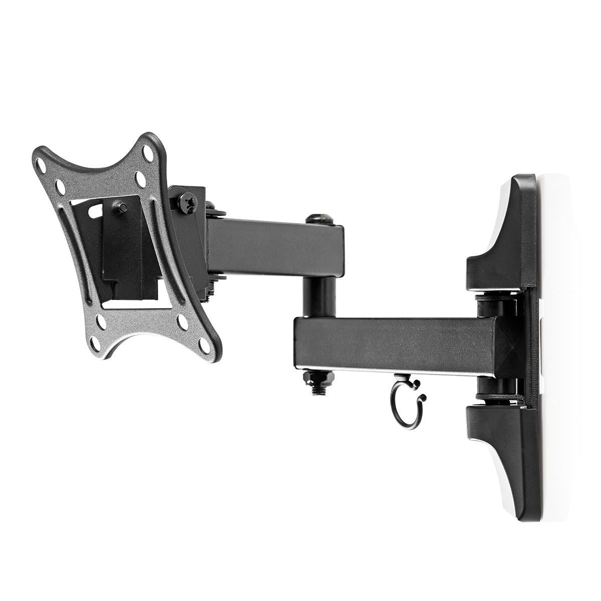 Tilt and swivel TV wall mount | 13-27 " | Maximum Screen Weight Supported: 15kg | Tiltable | Rotatable | Minimum Wall Distance: 60mm | Maximum Wall Distance: 350mm | 3 Pivot Point(s) | ABS / Steel | Black
