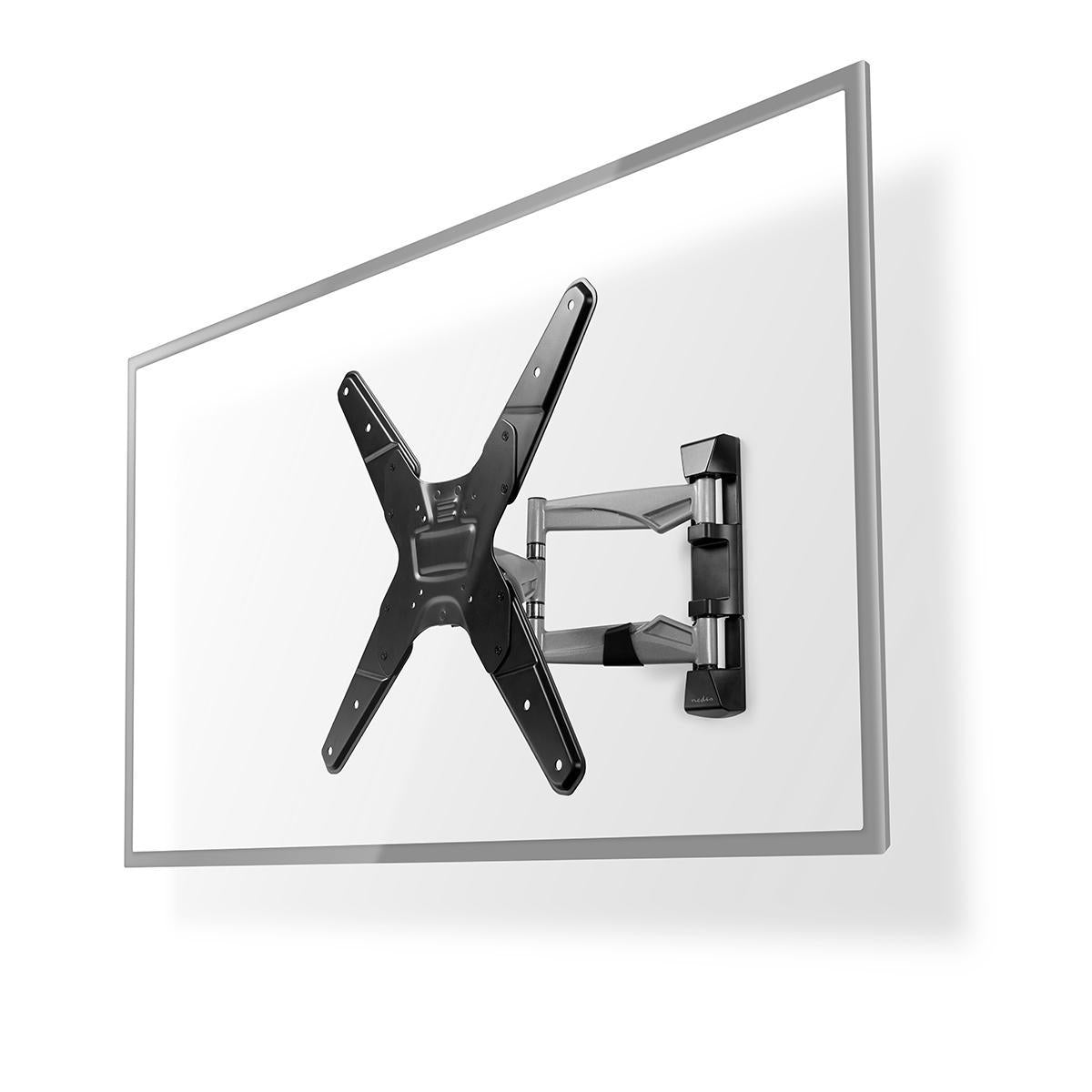 Tilt and swivel TV wall mount | 23-55 " | Maximum Screen Weight Supported: 30kg | Tiltable | Rotatable | Minimum Wall Distance: 48mm | Maximum Wall Distance: 410mm | 3 Pivot Point(s) | Steel | Black
