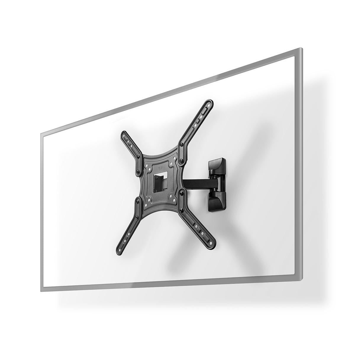Tilt and swivel TV wall mount | 23-55 " | Maximum Screen Weight Supported: 30kg | Tiltable | Rotatable | Minimum Wall Distance: 67mm | Maximum Wall Distance: 197mm | 2 Pivot Point(s) | ABS / Steel | Black