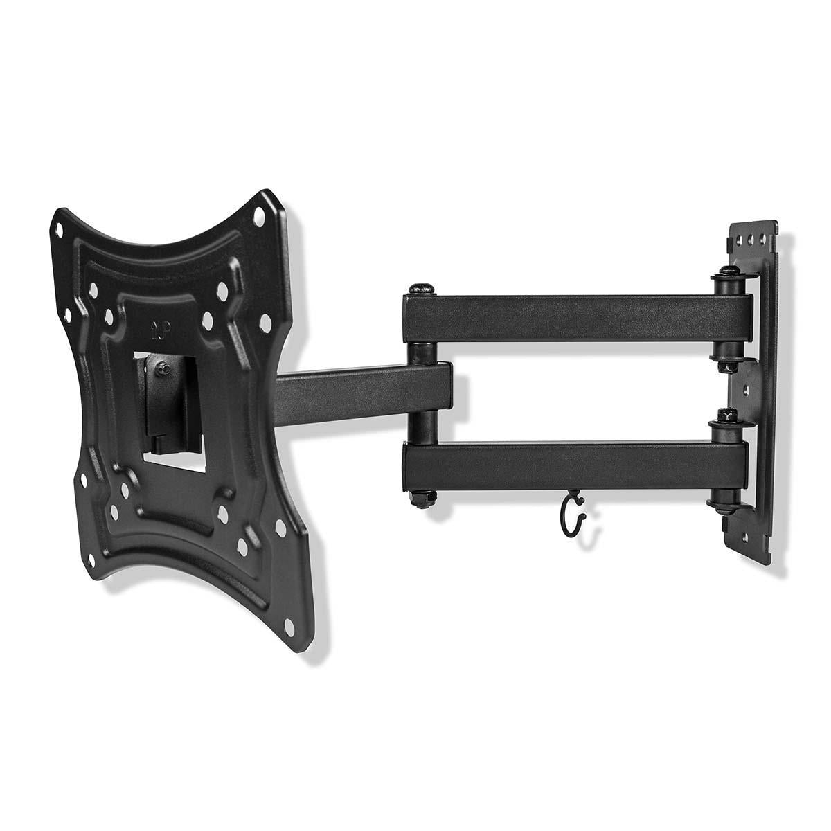 Tilt and swivel TV wall mount | 23-55 " | Maximum Screen Weight Supported: 30kg | Tiltable | Rotatable | Minimum Wall Distance: 70mm | Maximum Wall Distance: 400mm | 3 Pivot Point(s) | ABS / Steel | Black