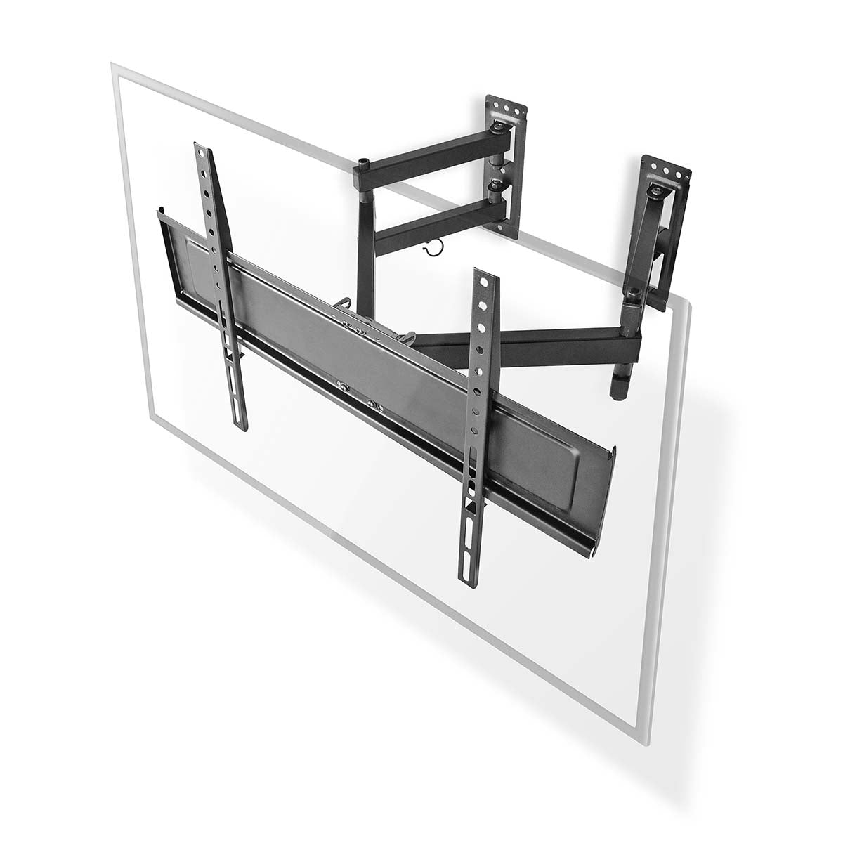 Tilt and swivel TV wall mount | 32-70 " | Maximum screen weight supported: 40 kg | Tiltable | Rotatable | Minimum wall distance: 80 mm | Maximum wall distance: 520 mm | 3 Pivot point(s) | Steel | Black
