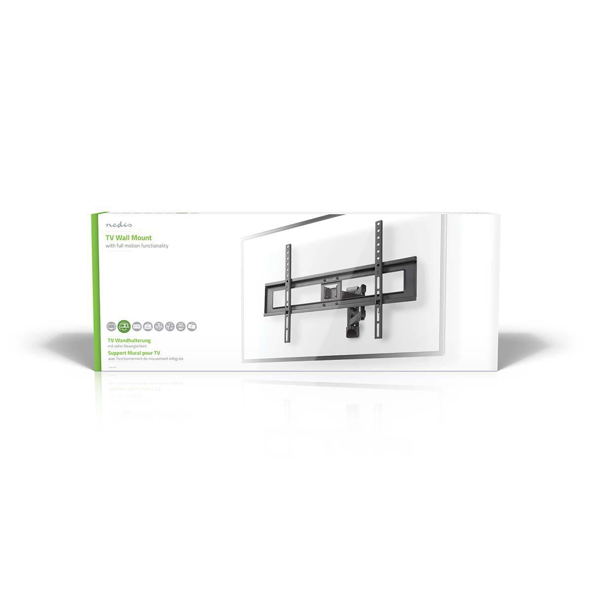 Tilt and swivel TV wall mount | 37-70 " | Maximum Screen Weight Supported: 25kg | Tiltable | Rotatable | Minimum Wall Distance: 79mm | Maximum Wall Distance: 427mm | 3 Pivot Point(s) | ABS / Steel | Black