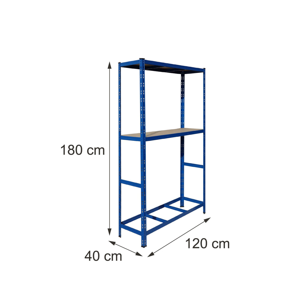 Tire Rack, Steel 2-Shelf, Adjustable Spacing