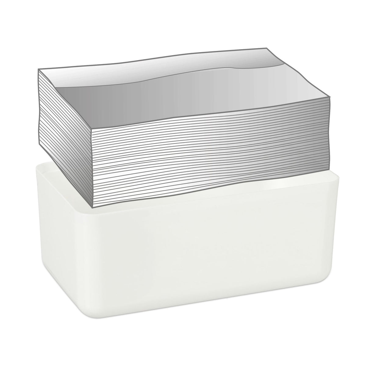 Tissue box with bamboo lid