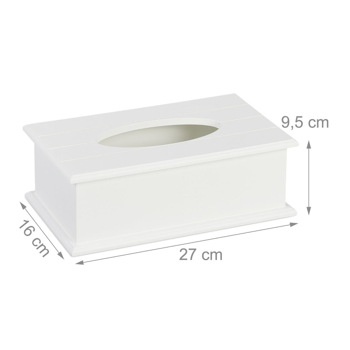 Tissue box with lid