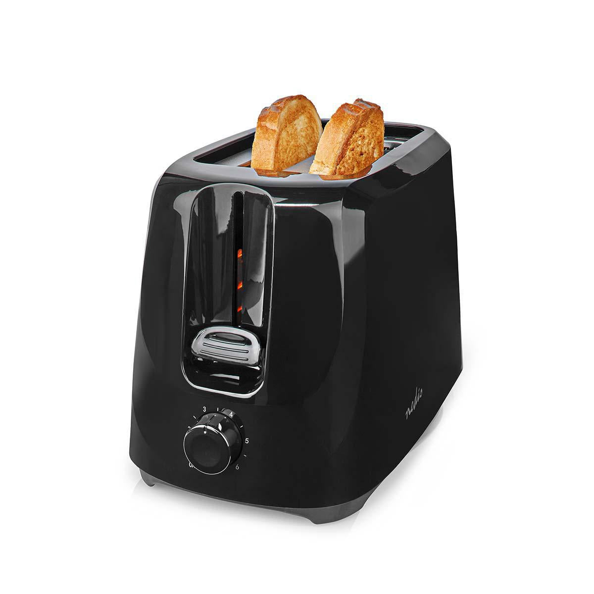 Toaster | 2 Discs | Degree of brownness: 6 | Black