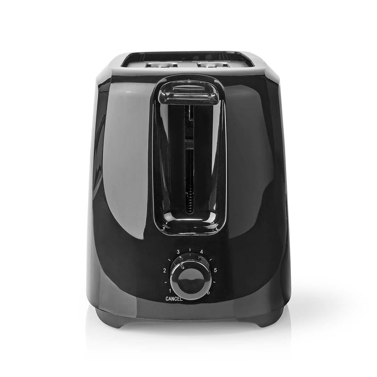 Toaster | 2 Discs | Degree of brownness: 6 | Black