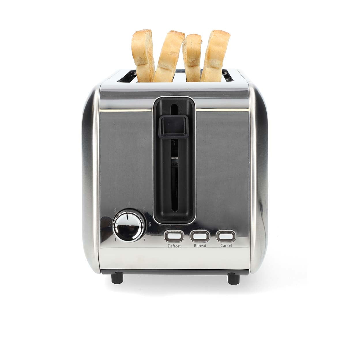 Toaster | 2 Slots | Browning levels: 7 | Defrost feature | Aluminium / Silver