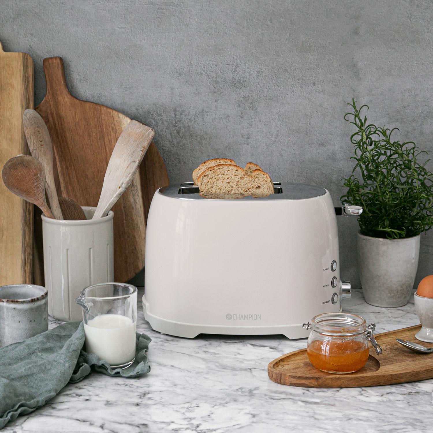 Toaster 2 slices 800W BR610 Creme White Series