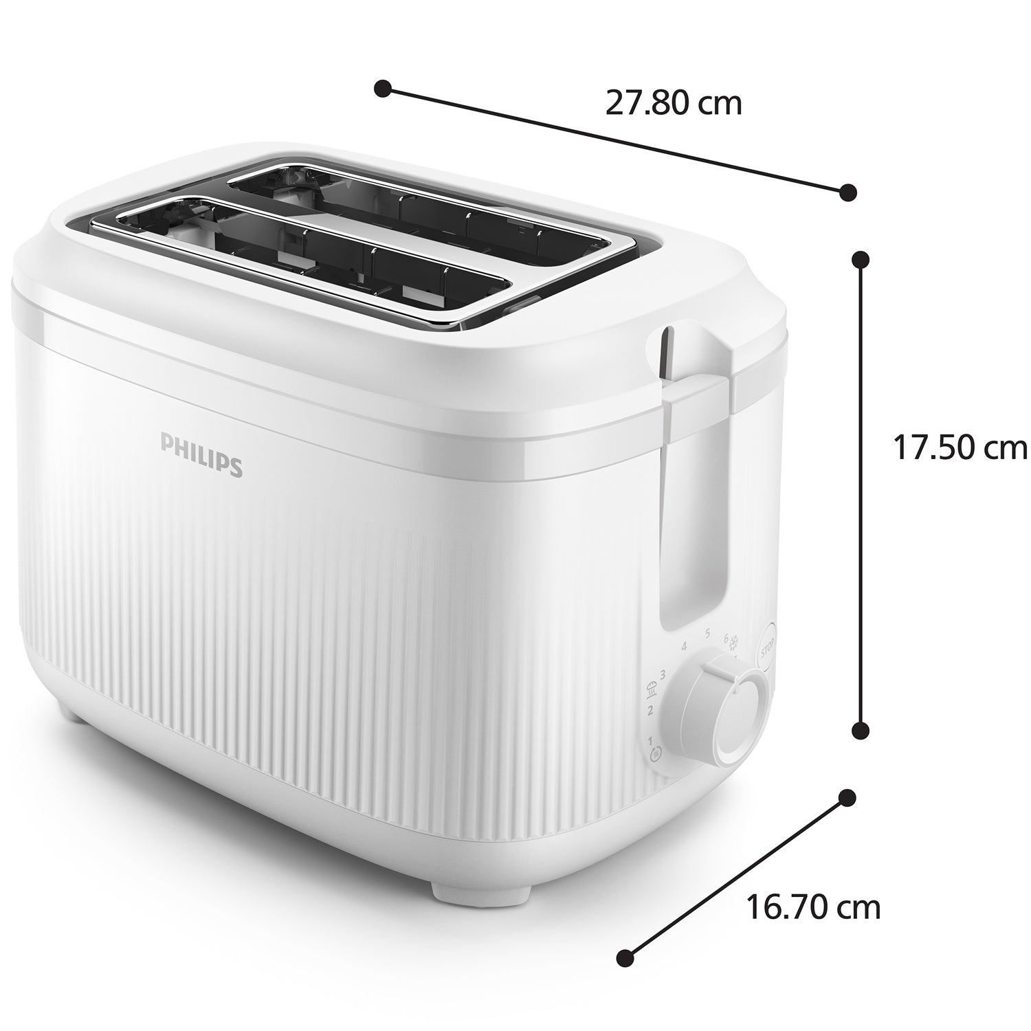 Toaster HD2511/00 Arctic White 3000 series