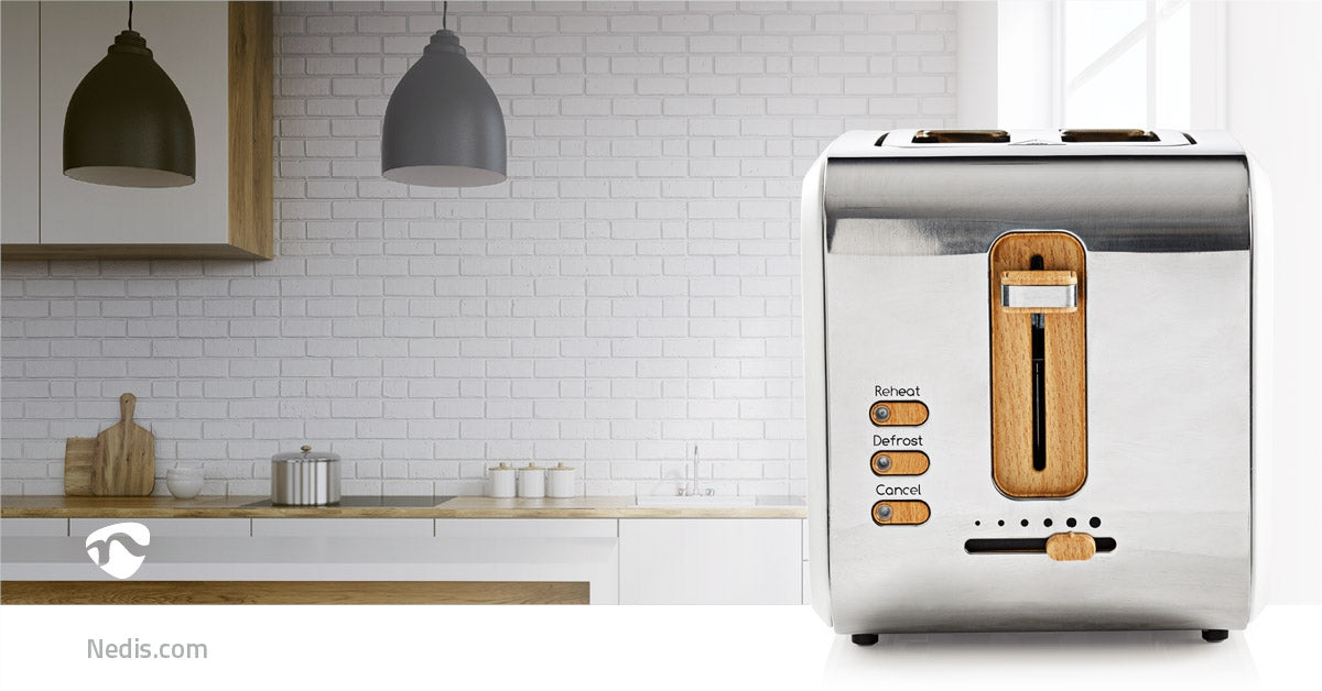Toaster | Soft Touch Series | 2 Discs | Degree of brownness: 6 | Defrost function | White