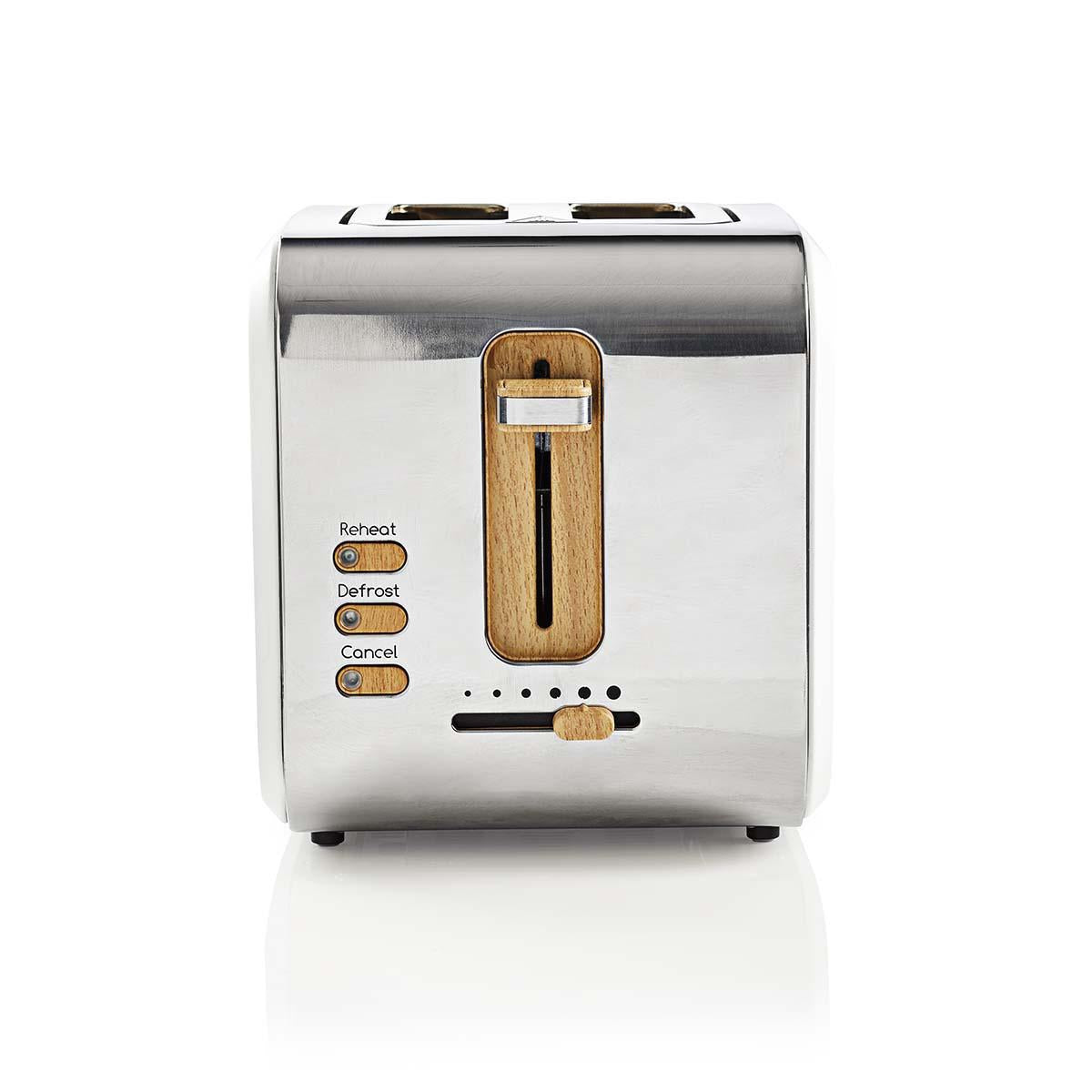 Toaster | Soft Touch Series | 2 Discs | Degree of brownness: 6 | Defrost function | White